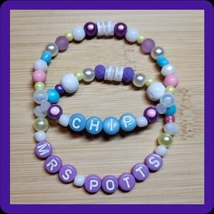 Mrs. Potts & Chip Bracelet Duo, Size 6"